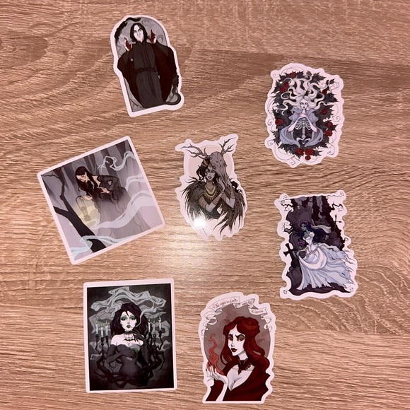 Gothic Victorian Style Dark Fantasy Stickers - Picture 5 of 7